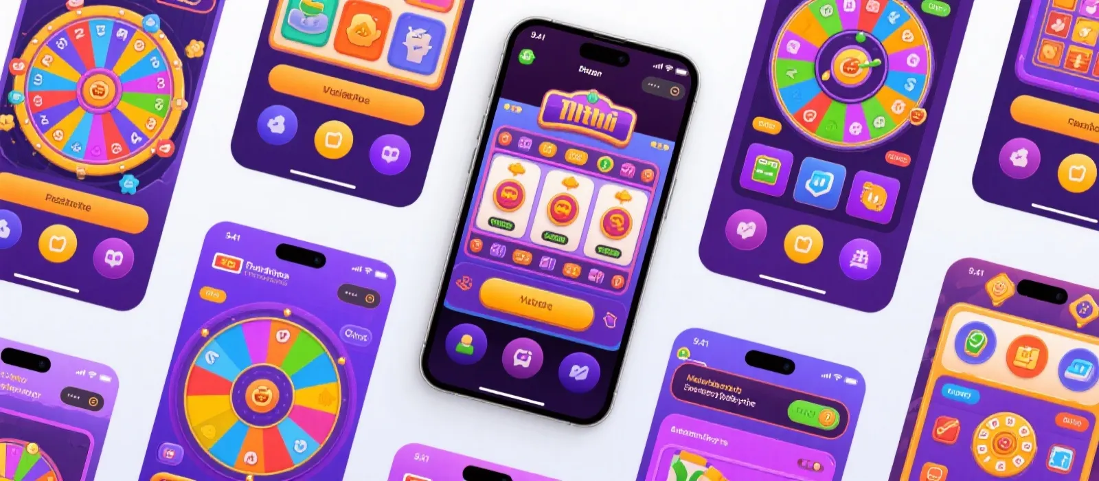 现代转轴风格 UI 拼接示意